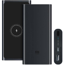 Внешний аккумулятор c беспроводной зарядкой Xiaomi Mi Wireless Power Bank 10000 mAh (PLM11ZM) Черный